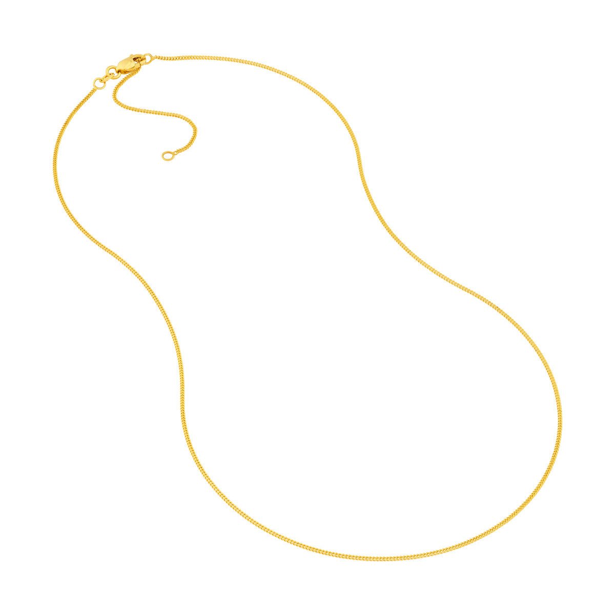 Birmingham Jewelry - 14K Yellow Gold 1.05mm Curb Chain - Birmingham Jewelry