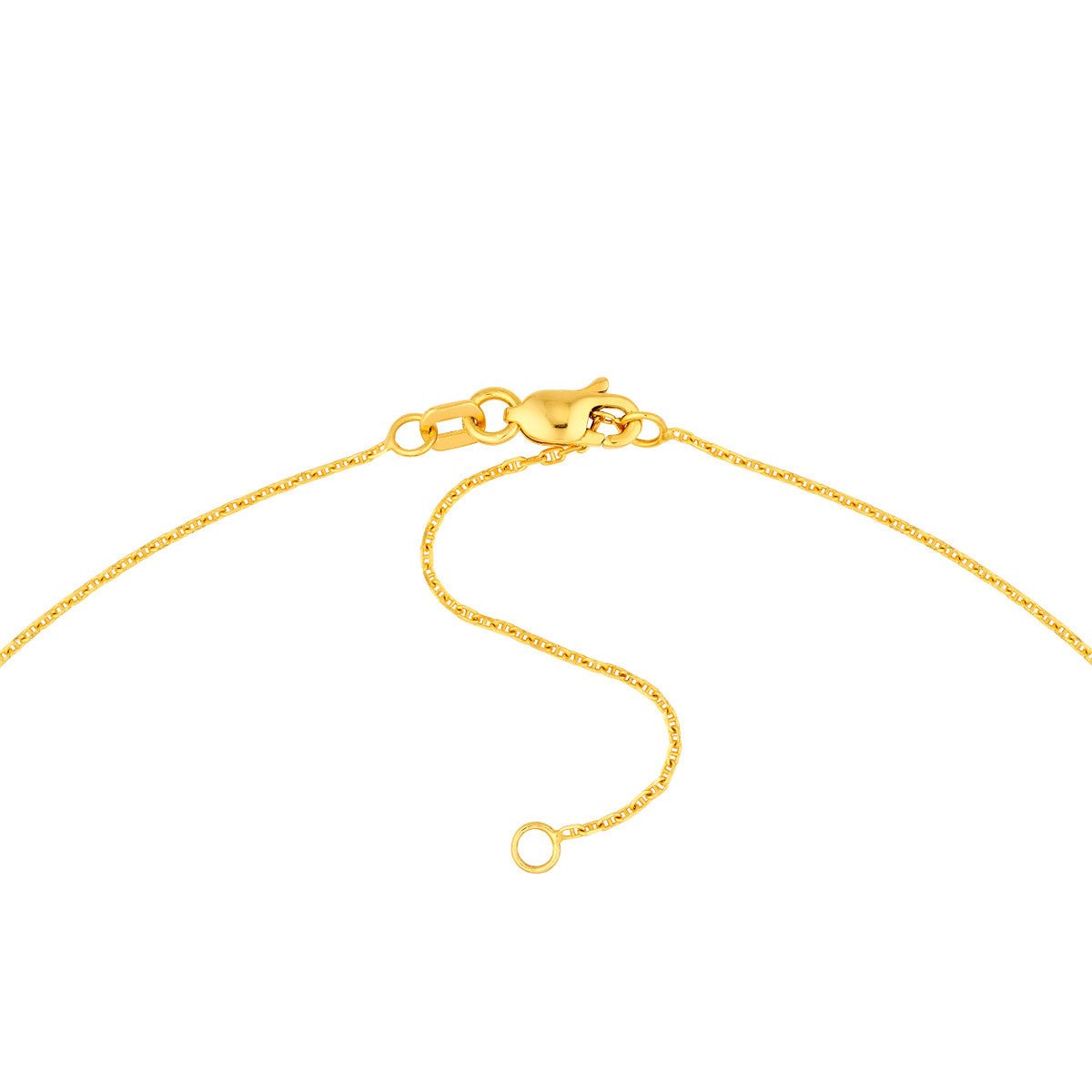 Birmingham Jewelry - 14K Yellow Gold 1.05mm D/C Anchor Chain - Birmingham Jewelry