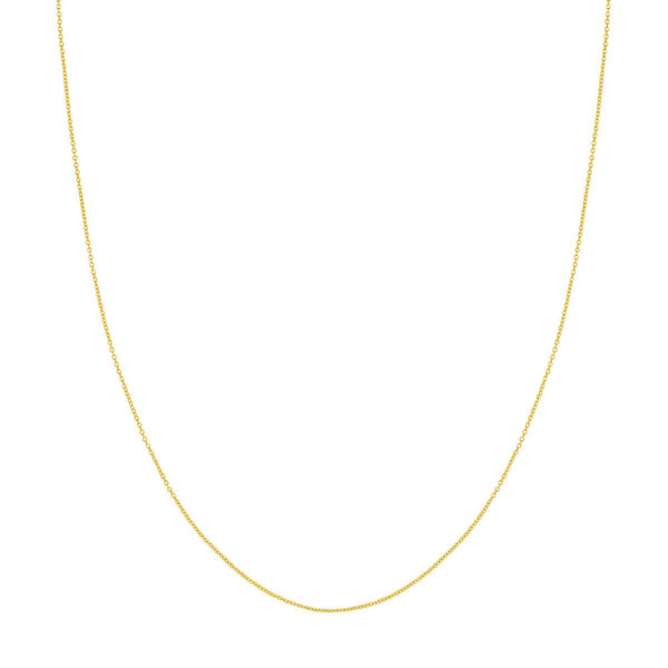 Birmingham Jewelry - 14K Yellow Gold 1.05mm Open Cable Chain - Birmingham Jewelry