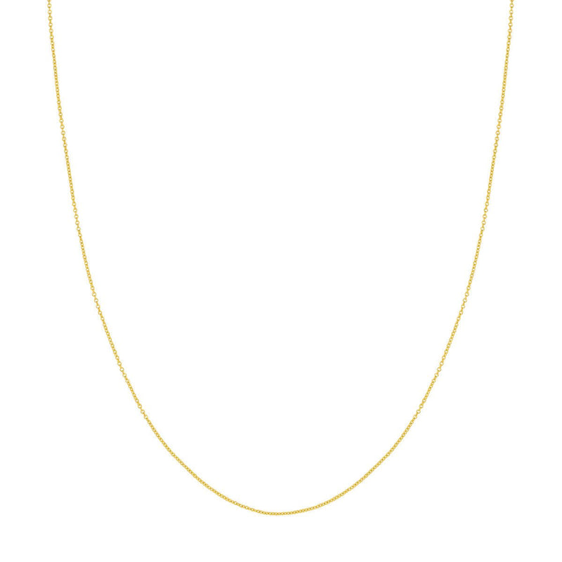 Birmingham Jewelry - 14K Yellow Gold 1.05mm Open Cable Chain - Birmingham Jewelry