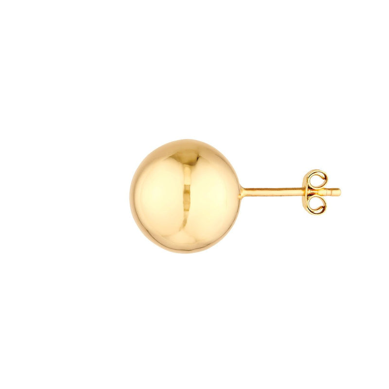 Birmingham Jewelry - 14K Yellow Gold 12.00mm Ball Stud Earrings - Birmingham Jewelry