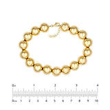 Birmingham Jewelry - 14K Yellow Gold 12.00mm Beaded Bracelet - Birmingham Jewelry