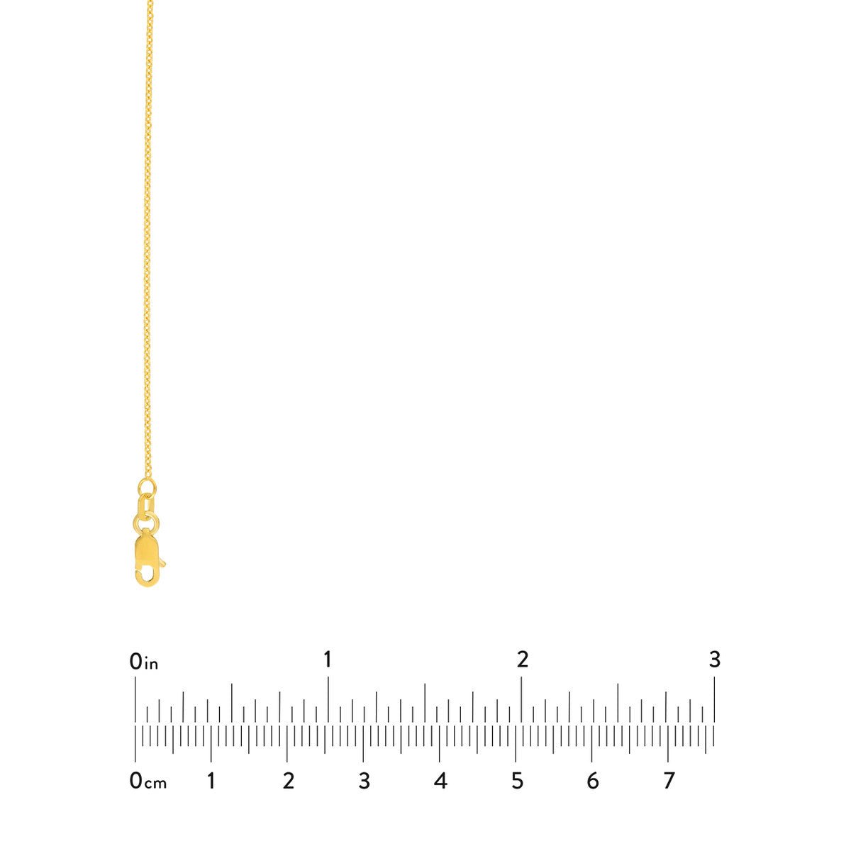 Birmingham Jewelry - 14K Yellow Gold 1.20mm Open Cable Chain - Birmingham Jewelry
