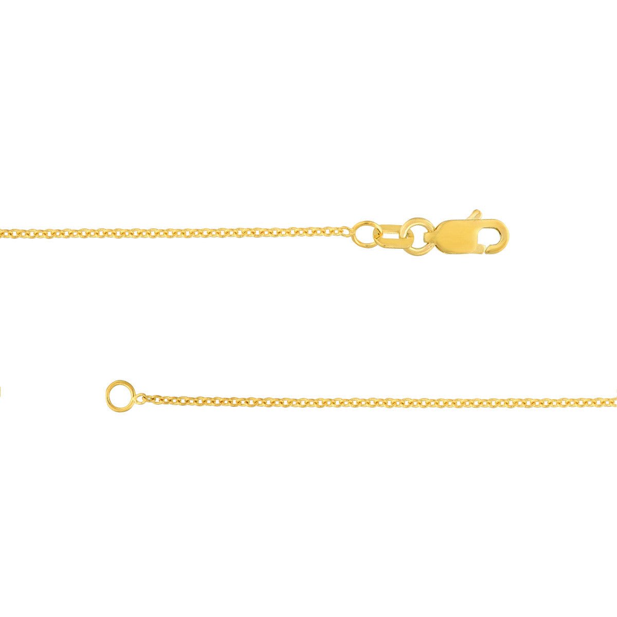 Birmingham Jewelry - 14K Yellow Gold 1.20mm Open Cable Chain - Birmingham Jewelry