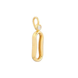 Birmingham Jewelry - 14K Yellow Gold 1/20tcw Diamond Oval Link Pendant - Birmingham Jewelry