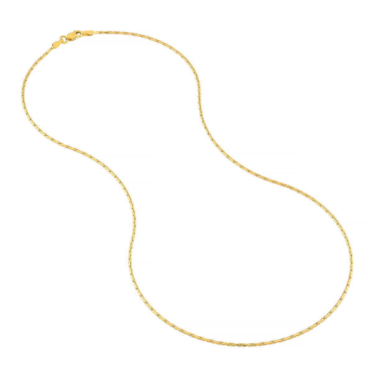 Birmingham Jewelry - 14K Yellow Gold 1.35mm D/C Round Forzentina Chain - Birmingham Jewelry