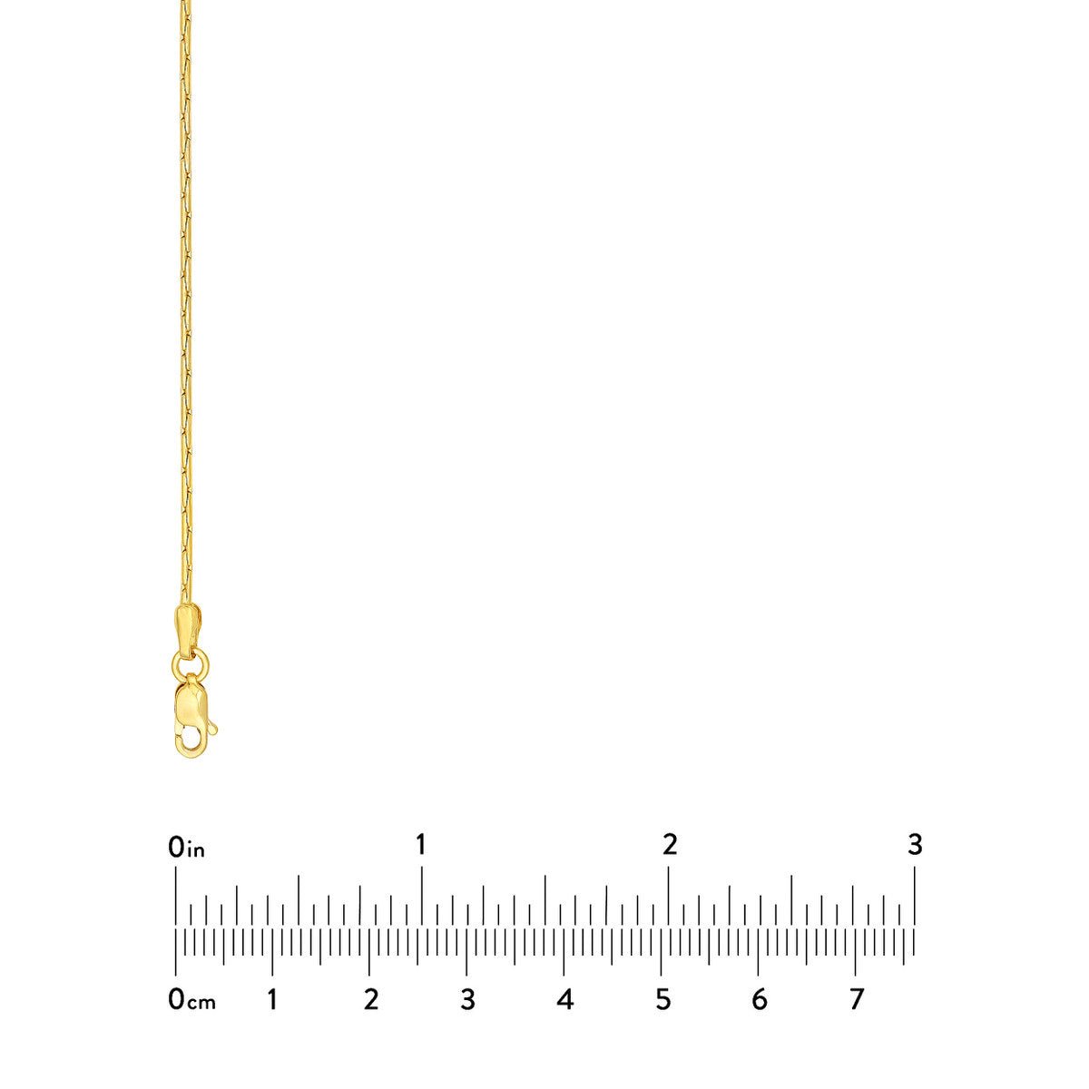 Birmingham Jewelry - 14K Yellow Gold 1.35mm D/C Round Forzentina Chain - Birmingham Jewelry
