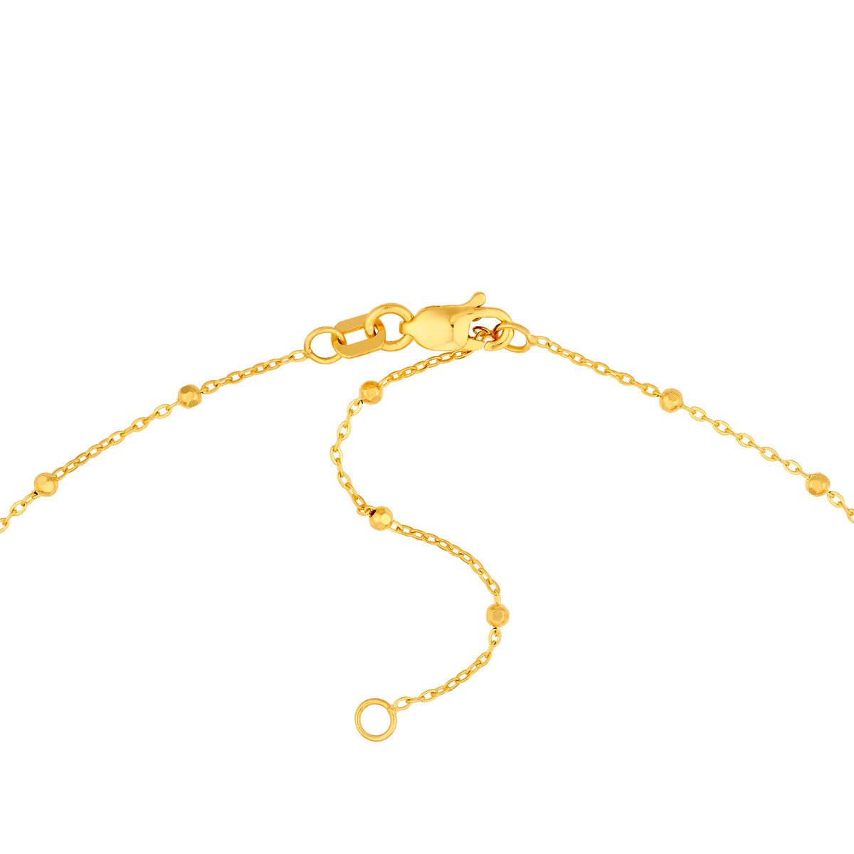 Birmingham Jewelry - 14K Yellow Gold 1.70mm Adjustable Saturn Chain - Birmingham Jewelry