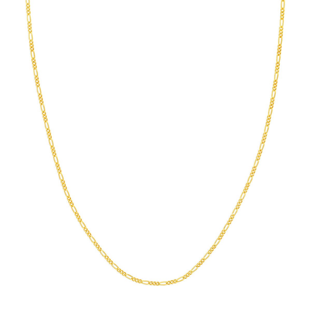 Birmingham Jewelry - 14K Yellow Gold 1.90mm Figaro 3+1 Chain - Birmingham Jewelry