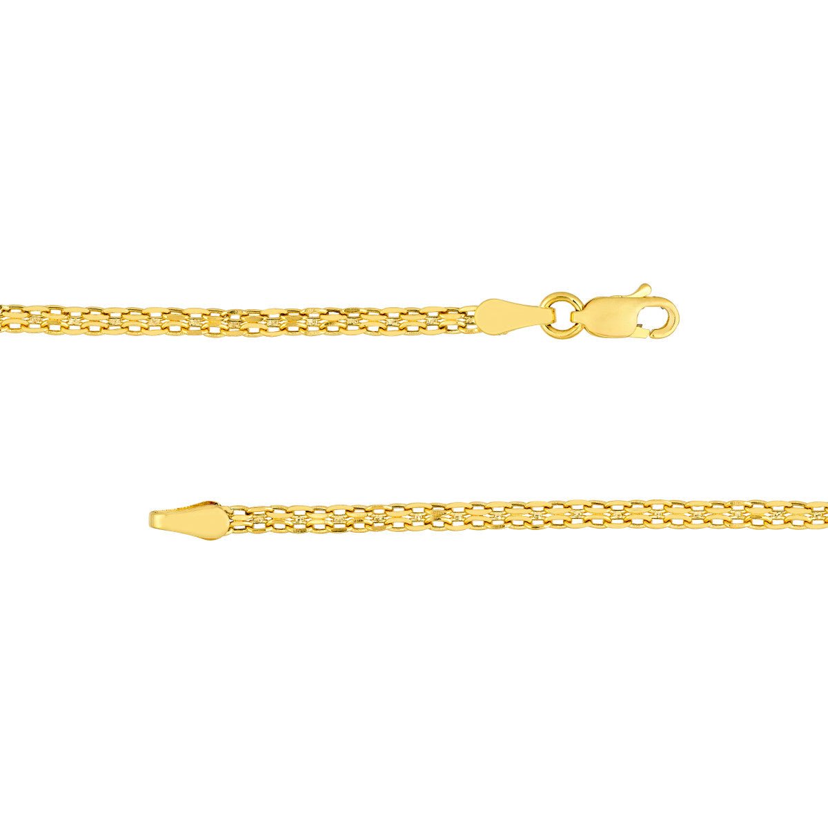 Birmingham Jewelry - 14K Yellow Gold 2.25mm Forzentina Bismark Chain - Birmingham Jewelry