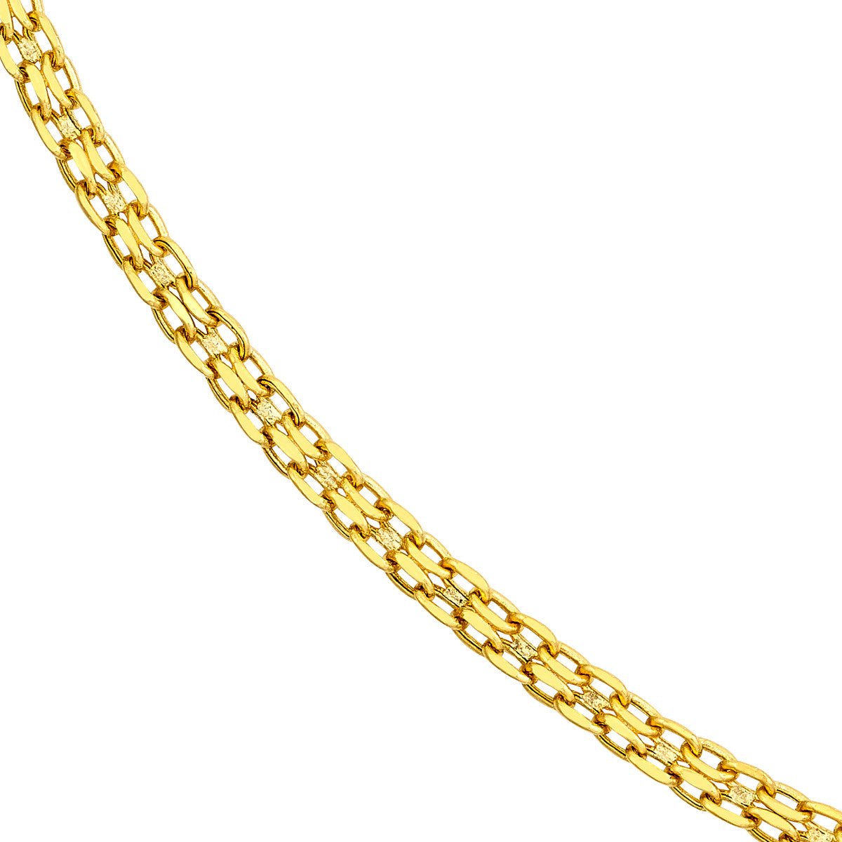 Birmingham Jewelry - 14K Yellow Gold 2.25mm Forzentina Bismark Chain - Birmingham Jewelry