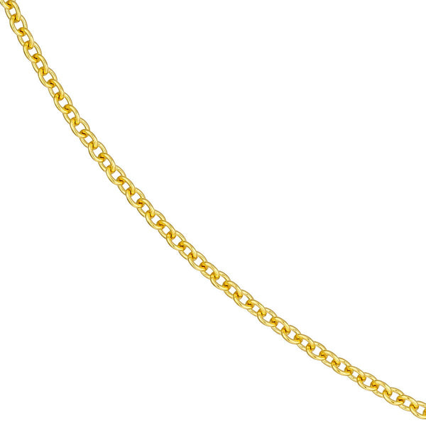 Birmingham Jewelry - 14K Yellow Gold 2.50mm Open Cable Chain - Birmingham Jewelry