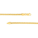 Birmingham Jewelry - 14K Yellow Gold 2.65mm Round Wheat Chain - Birmingham Jewelry