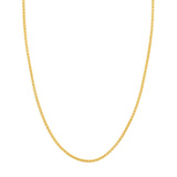 Birmingham Jewelry - 14K Yellow Gold 2.65mm Round Wheat Chain - Birmingham Jewelry