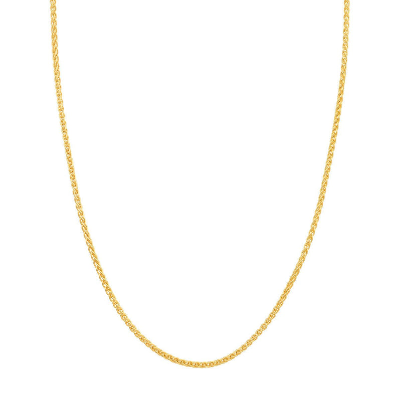 Birmingham Jewelry - 14K Yellow Gold 2.65mm Round Wheat Chain - Birmingham Jewelry