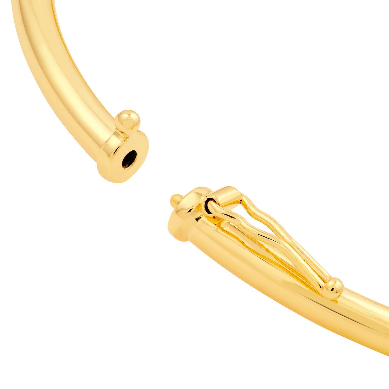 Birmingham Jewelry - 14K Yellow Gold 3.00mm Love Knot Tube Bangle - Birmingham Jewelry
