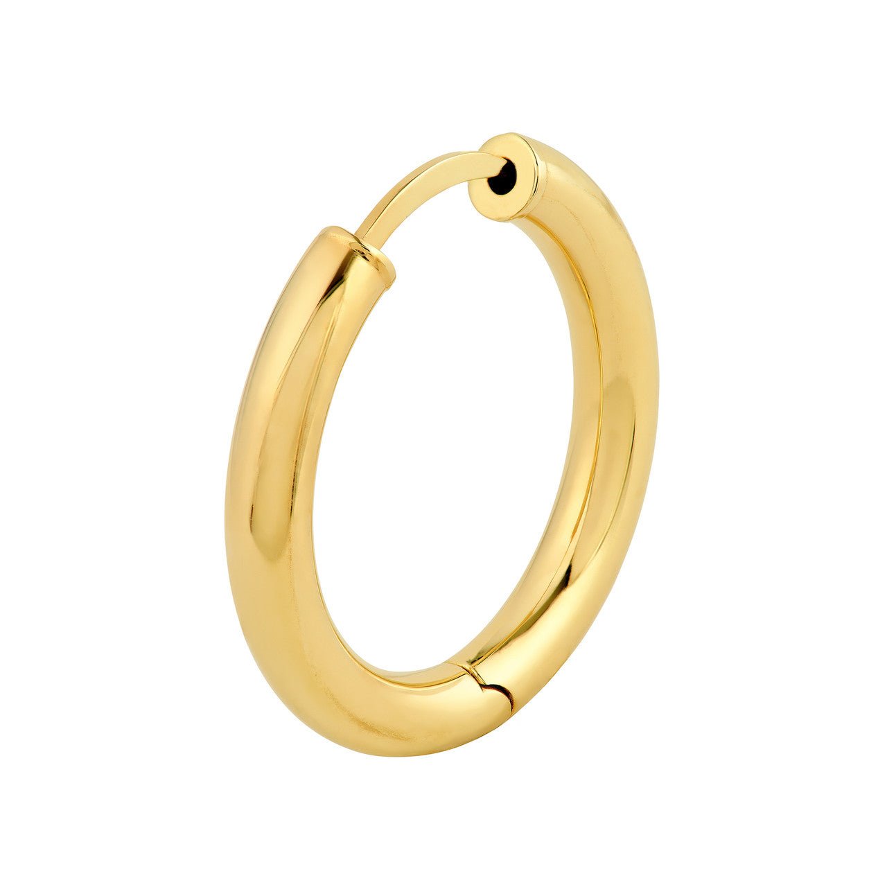 Birmingham Jewelry - 14K Yellow Gold 3.00mm x 15.00mm Round Hoop Earrings - Birmingham Jewelry