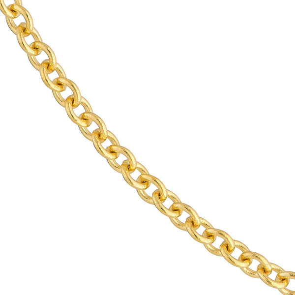 Birmingham Jewelry - 14K Yellow Gold 3.30mm Open Cable Chain - Birmingham Jewelry