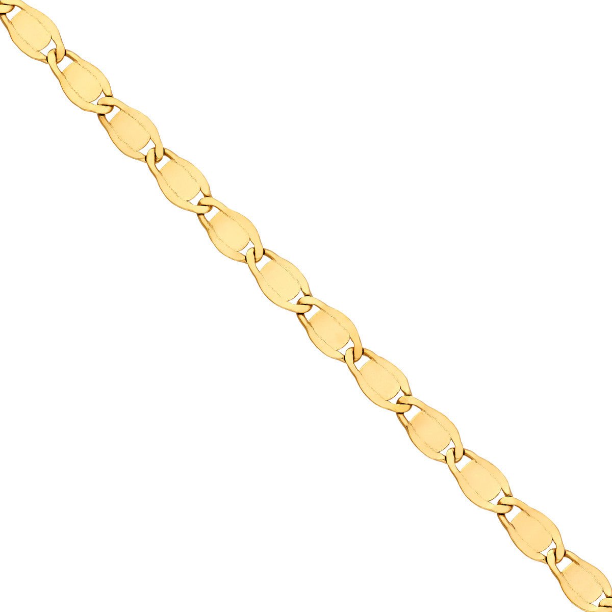 Birmingham Jewelry - 14K Yellow Gold 3.35mm D/C Valentino Chain - Birmingham Jewelry