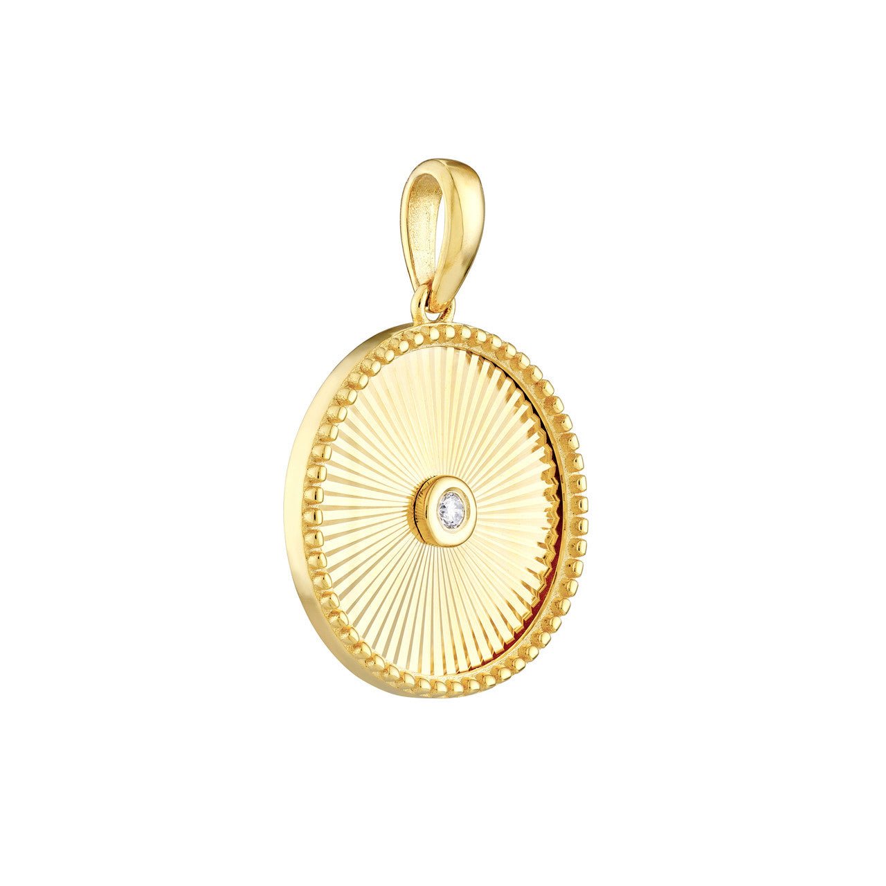 Birmingham Jewelry - 14K Yellow Gold 3pt Diamond Round Radiant Pendant - Birmingham Jewelry
