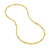 14K Yellow Gold 4.00mm D/C Hollow Figarope Milano Chain Birmingham Jewelry Gold Chain Birmingham Jewelry 