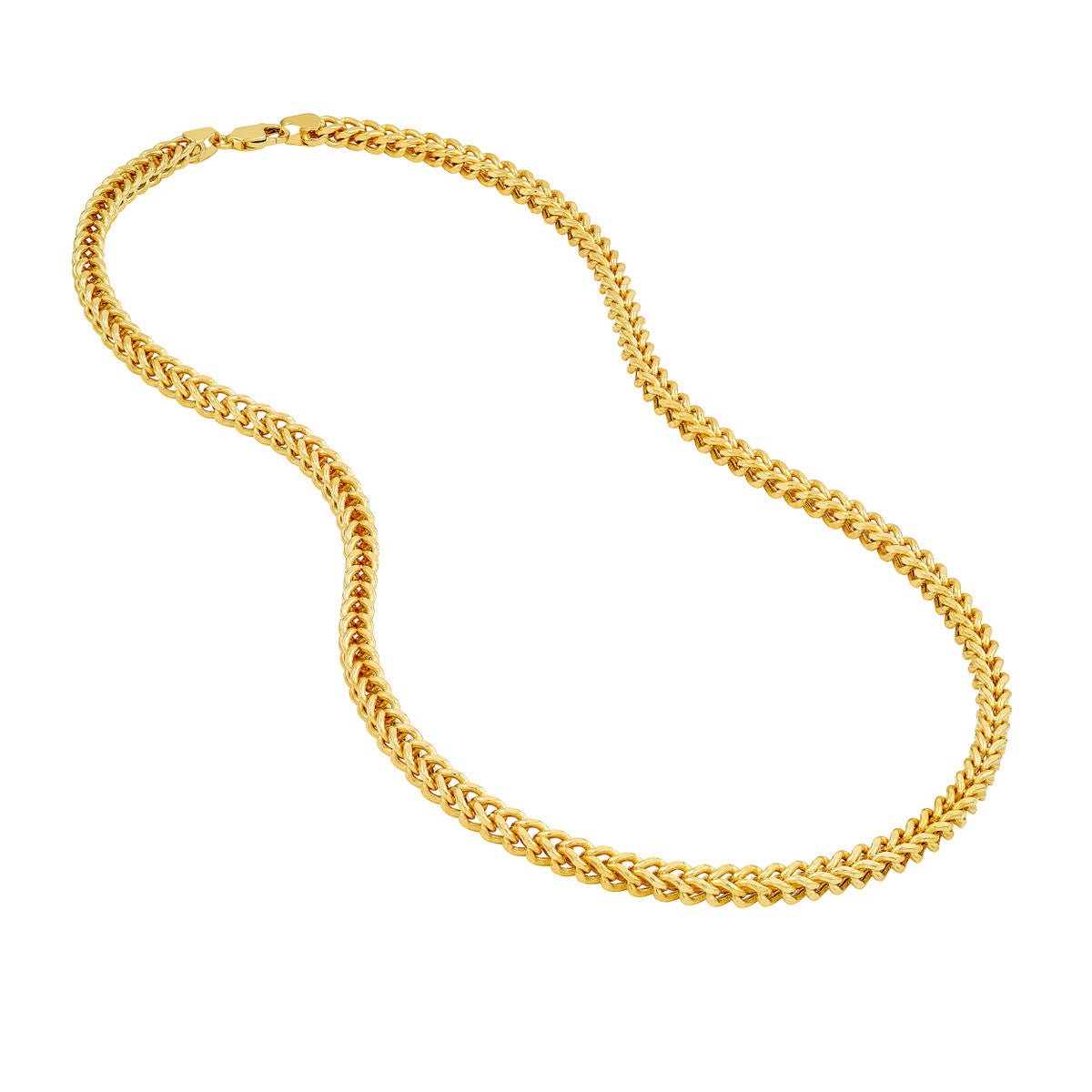 Birmingham Jewelry - 14K Yellow Gold 4.00mm Hollow Franco Chain - Birmingham Jewelry