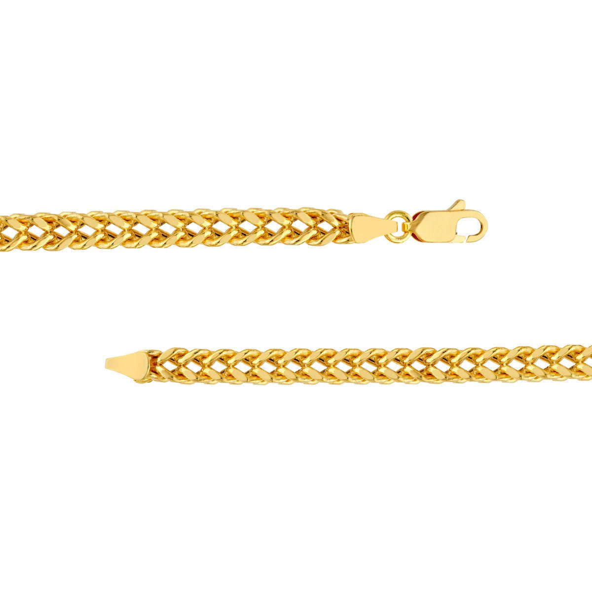 Birmingham Jewelry - 14K Yellow Gold 4.00mm Hollow Franco Chain - Birmingham Jewelry