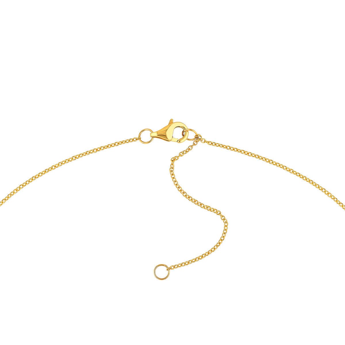 Birmingham Jewelry - 14K Yellow Gold 4.00mm Ruby Bezel Adj Necklace - Birmingham Jewelry