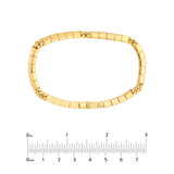 Birmingham Jewelry - 14K Yellow Gold 4.70mm Hollow Round Box Lock Chain Bracelet - Birmingham Jewelry