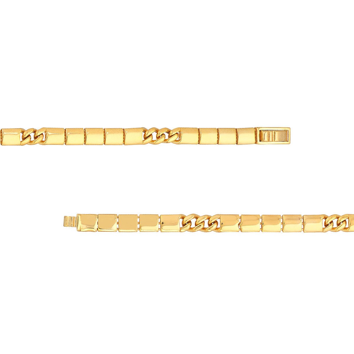 14K Yellow Gold 4.70mm Hollow Round Box Lock Chain Bracelet Birmingham Jewelry Bracelet Birmingham Jewelry 