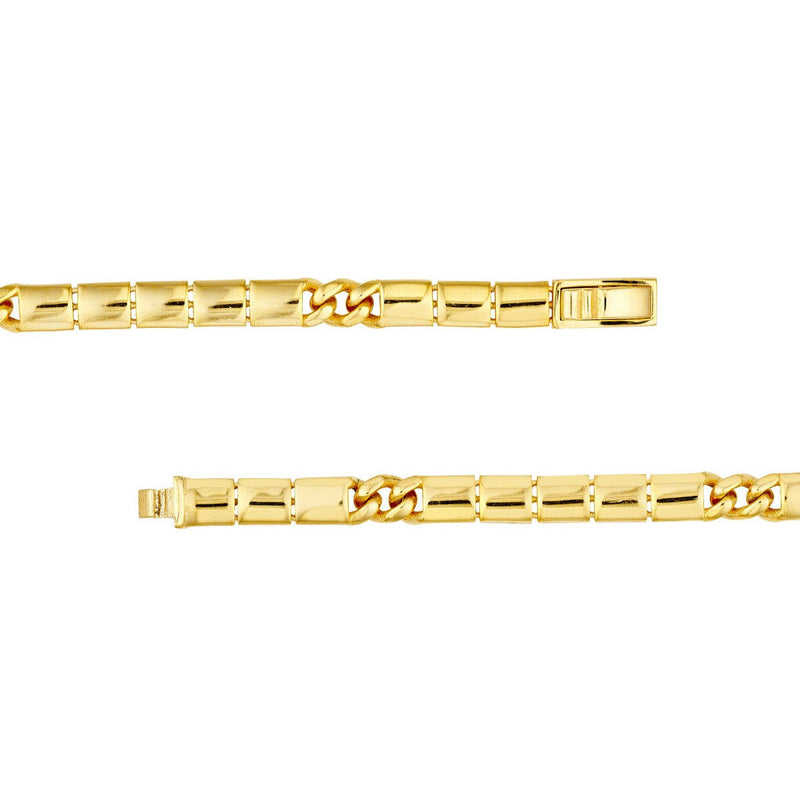 Birmingham Jewelry - 14K Yellow Gold 4.70mm Hollow Round Box Lock Chain - Birmingham Jewelry