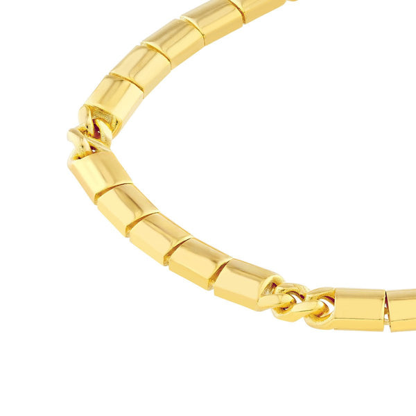 Birmingham Jewelry - 14K Yellow Gold 4.70mm Hollow Round Box Lock Chain - Birmingham Jewelry