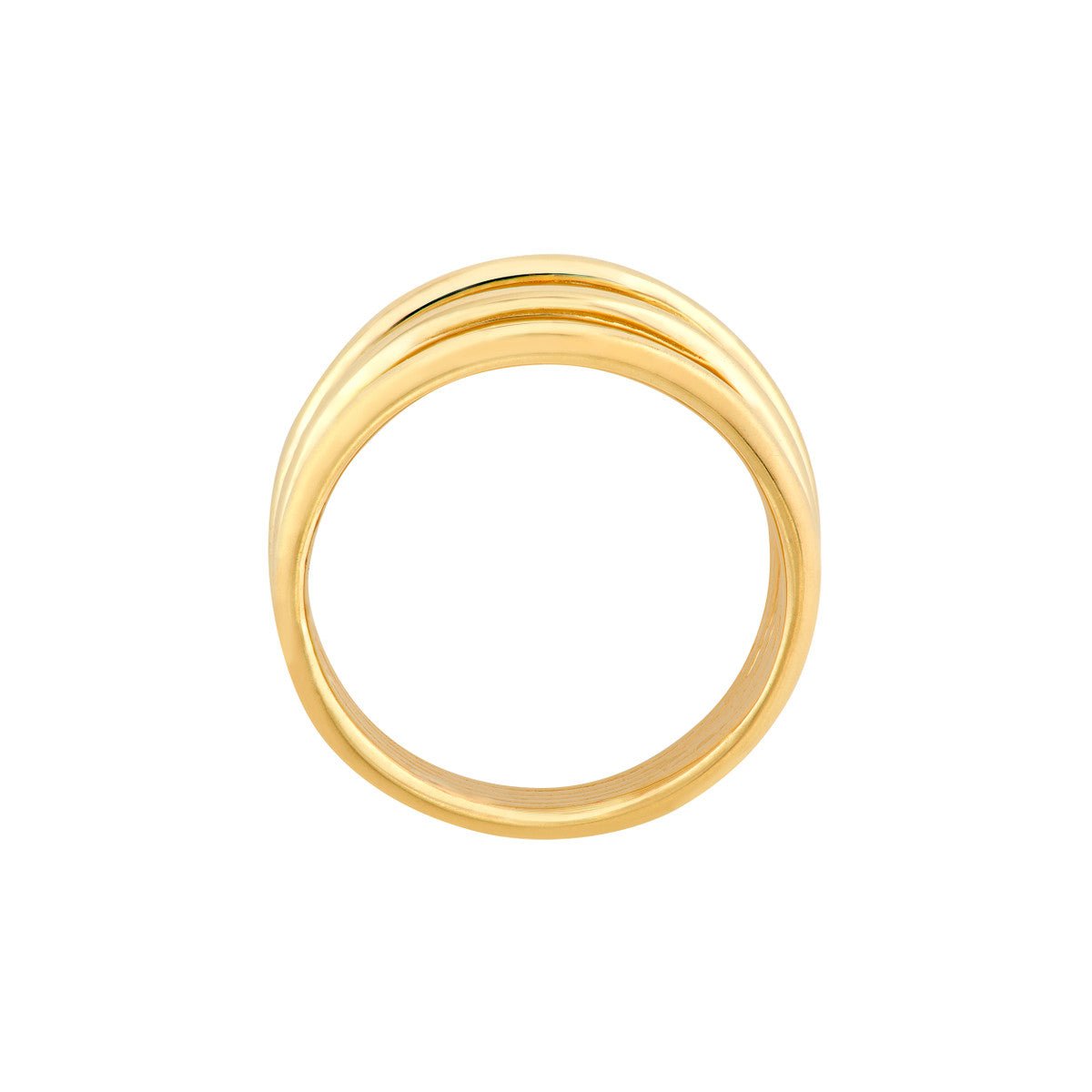 Birmingham Jewelry - 14K Yellow Gold 5 Row Cuff Ring - Birmingham Jewelry