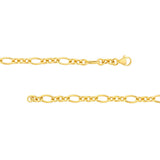 Birmingham Jewelry - 14K Yellow Gold 5.75mm Hollow Oval (3+1) Link Chain - Birmingham Jewelry