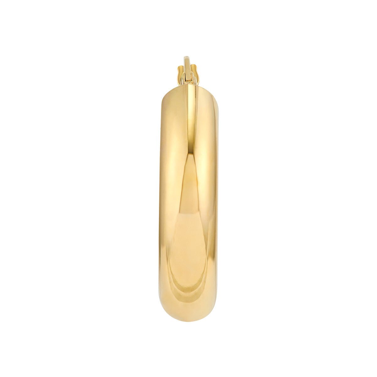 Birmingham Jewelry - 14K Yellow Gold 6.00mm Oval Polished Hoop Earrings - Birmingham Jewelry