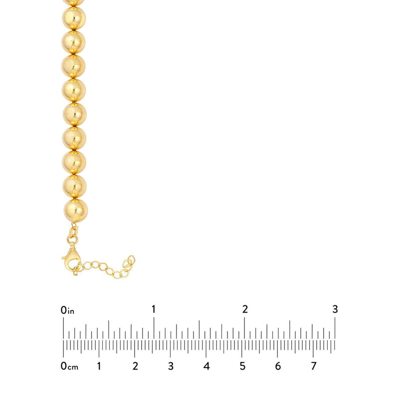 Birmingham Jewelry - 14K Yellow Gold 8.00mm Beaded Chain - Birmingham Jewelry