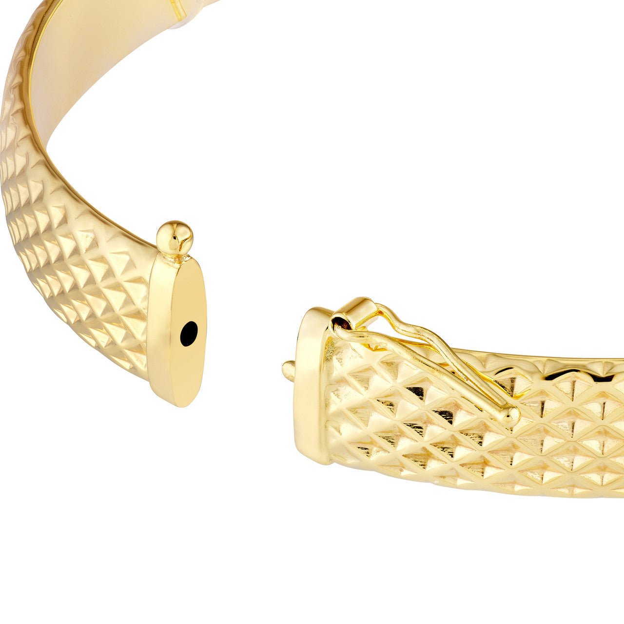 Birmingham Jewelry - 14K Yellow Gold 8.00mm D/C Oval Bangle - Birmingham Jewelry