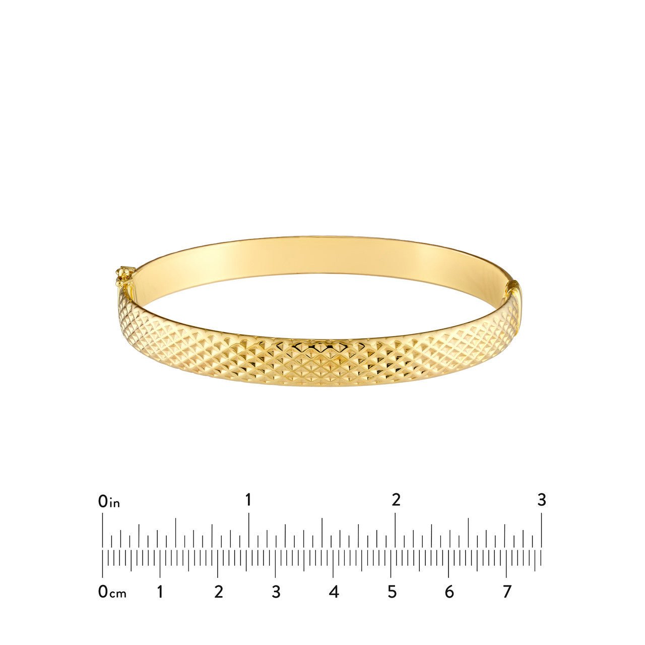 Birmingham Jewelry - 14K Yellow Gold 8.00mm D/C Oval Bangle - Birmingham Jewelry
