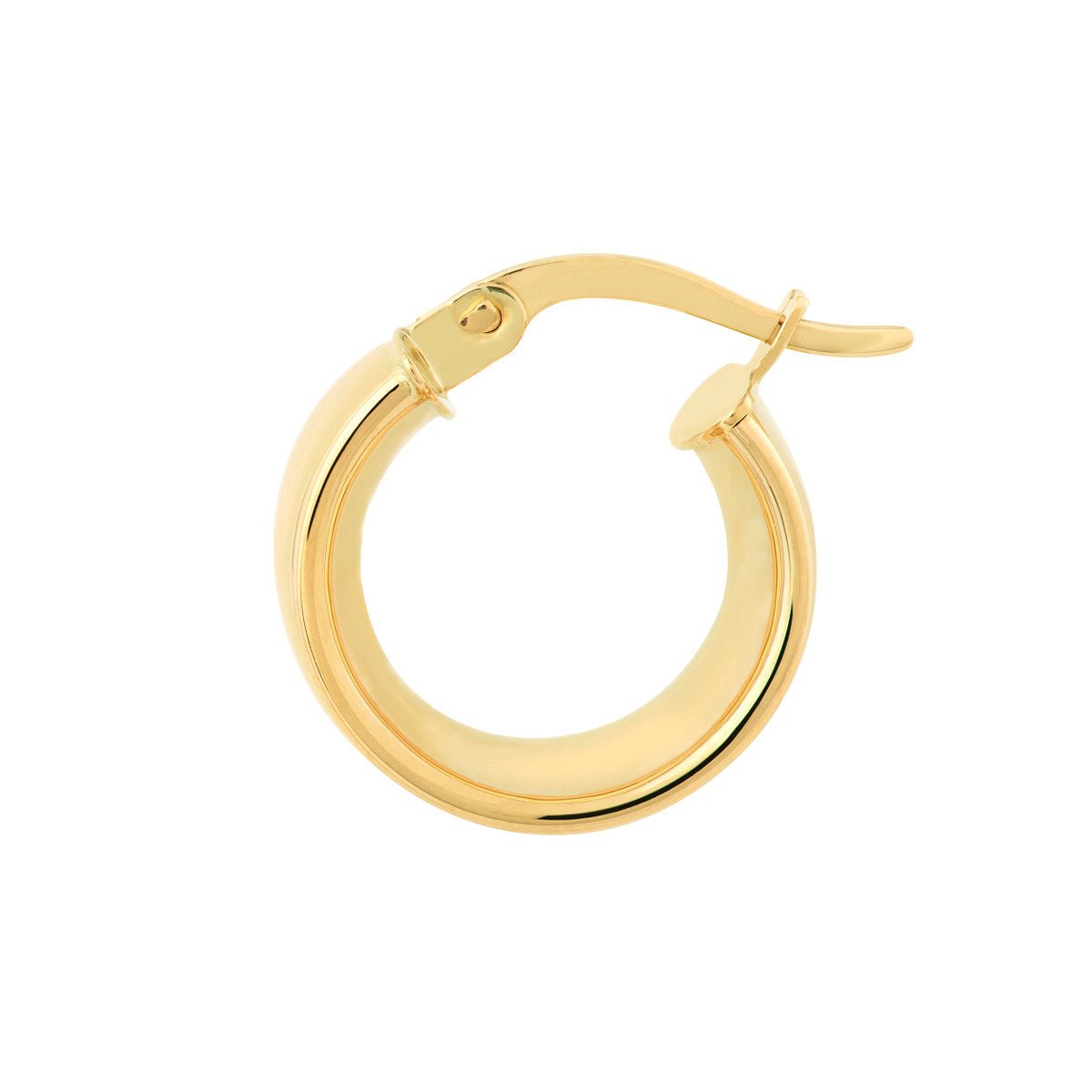 14K Yellow Gold 9.80mm Round Hoop Polished Earrings Birmingham Jewelry Earrings Birmingham Jewelry 