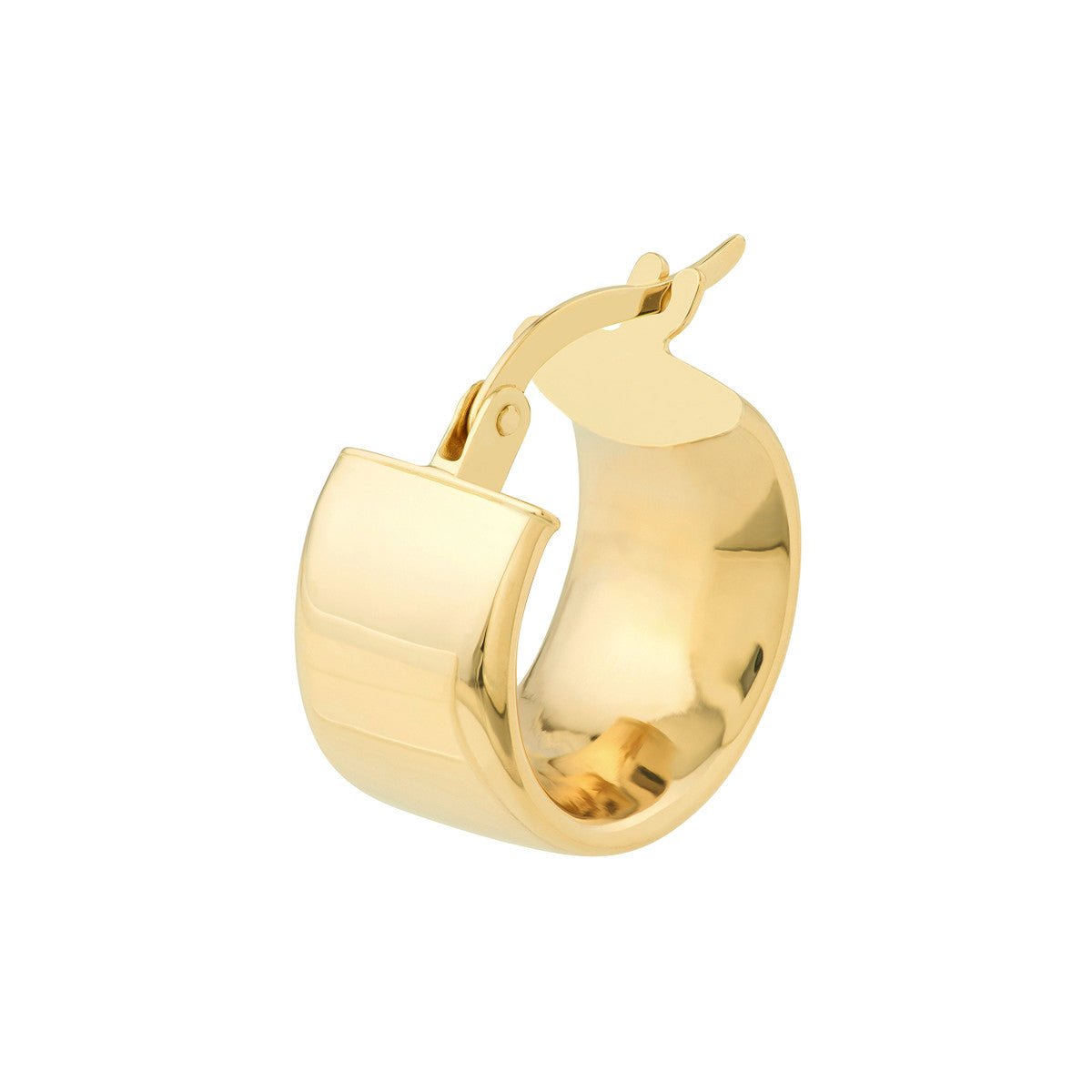 14K Yellow Gold 9.80mm Round Hoop Polished Earrings Birmingham Jewelry Earrings Birmingham Jewelry 