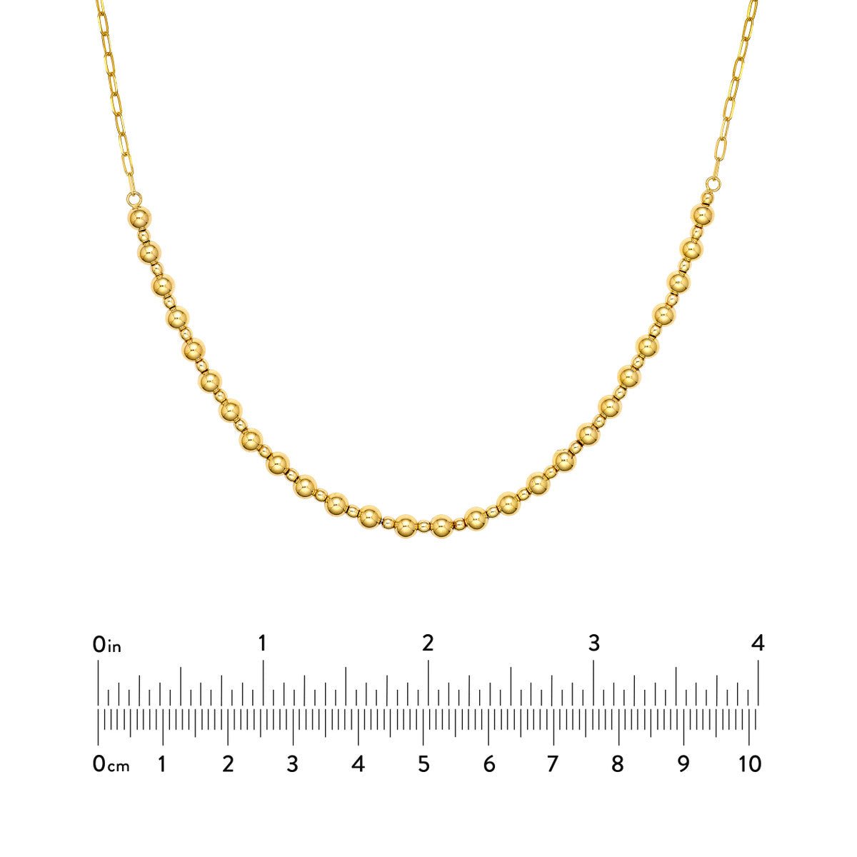 Birmingham Jewelry - 14K Yellow Gold Alternating Bead Necklace - Birmingham Jewelry