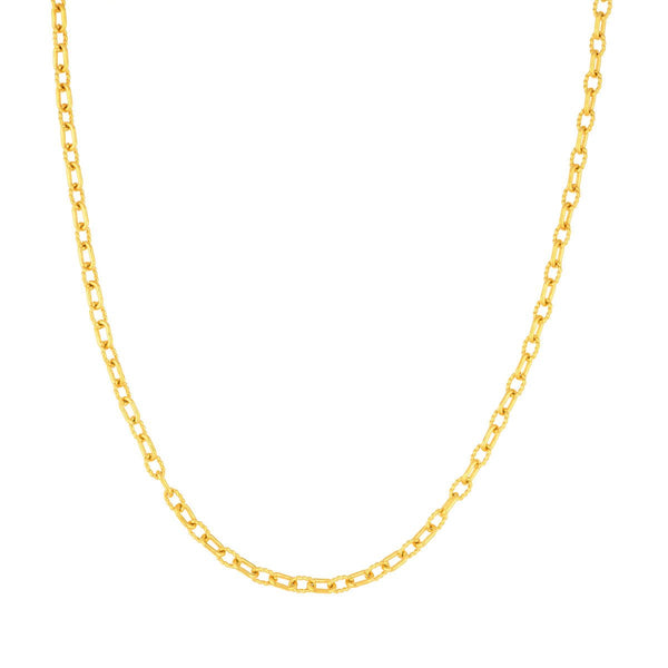 Birmingham Jewelry - 14K Yellow Gold Alternating Link Chain - Birmingham Jewelry