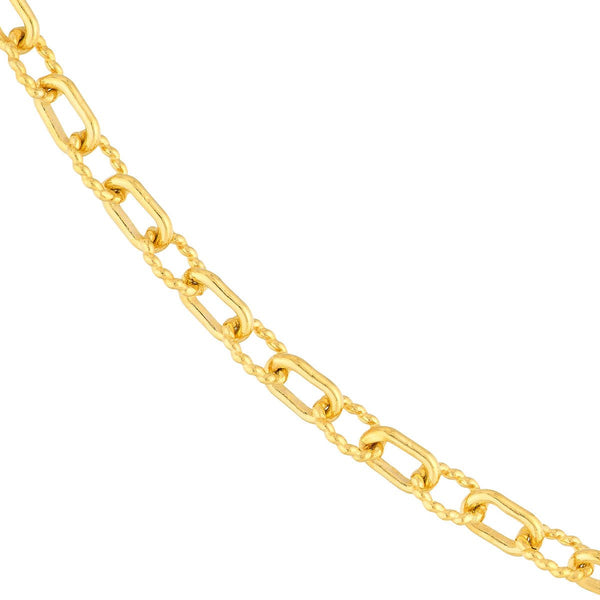 Birmingham Jewelry - 14K Yellow Gold Alternating Link Chain - Birmingham Jewelry