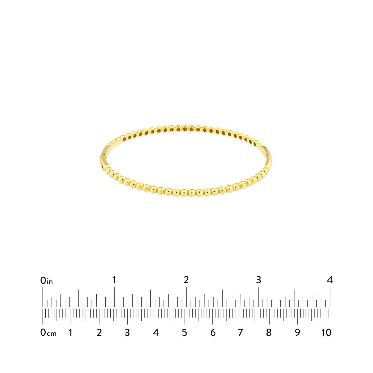 Birmingham Jewelry - 14K Yellow Gold Beaded Bangle - Birmingham Jewelry