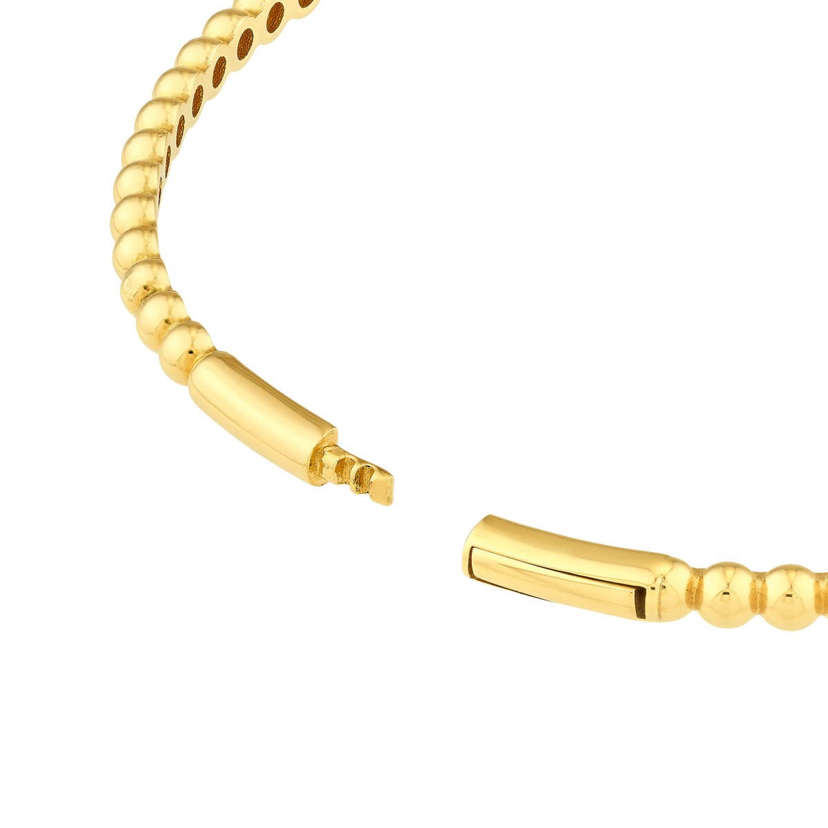 Birmingham Jewelry - 14K Yellow Gold Beaded Bangle - Birmingham Jewelry