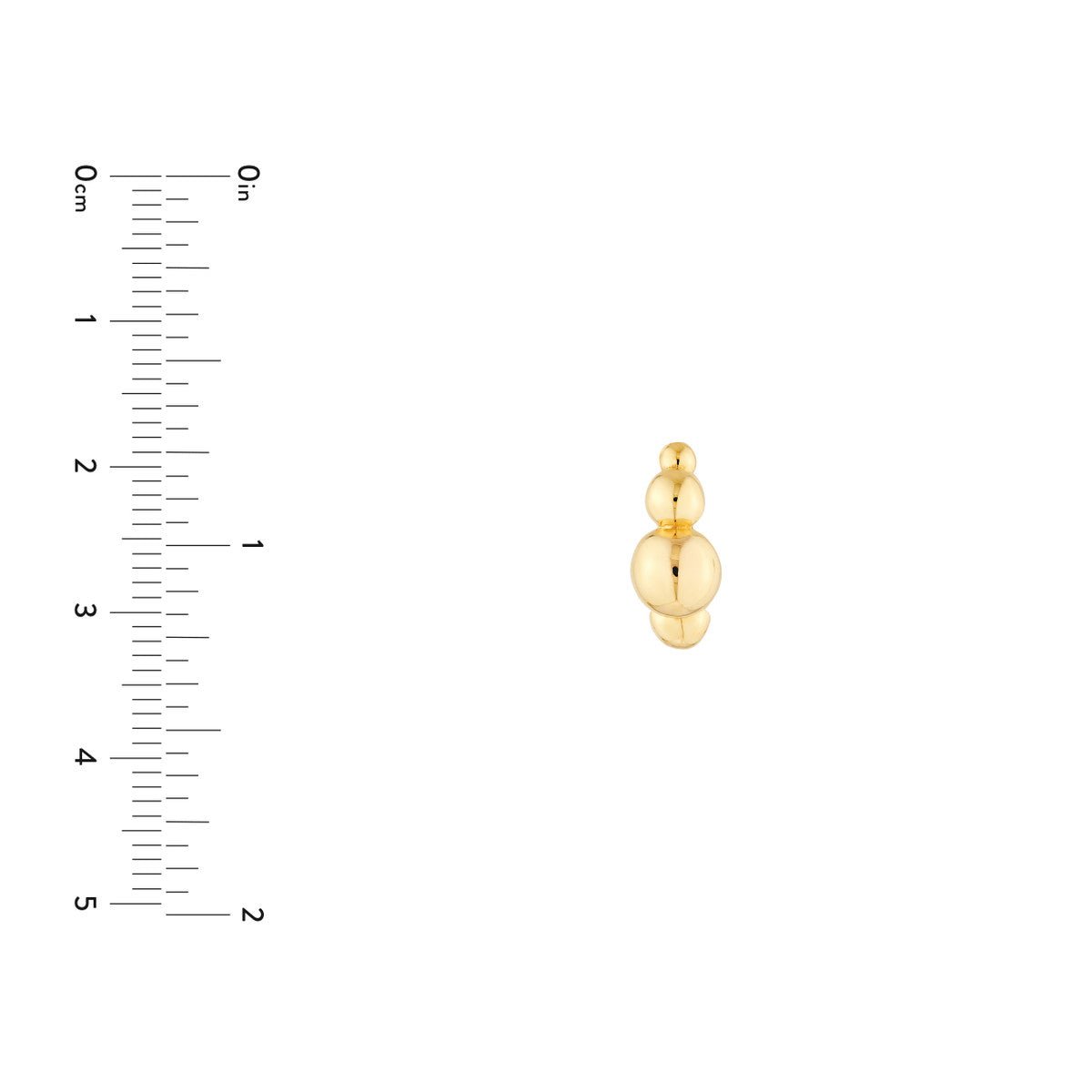 Birmingham Jewelry - 14K Yellow Gold Beaded Round Hoop Earrings - Birmingham Jewelry