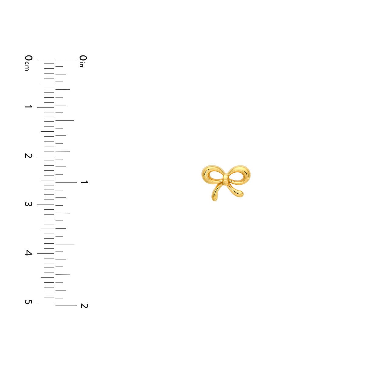 Birmingham Jewelry - 14K Yellow Gold Bowtie Earrings - Birmingham Jewelry