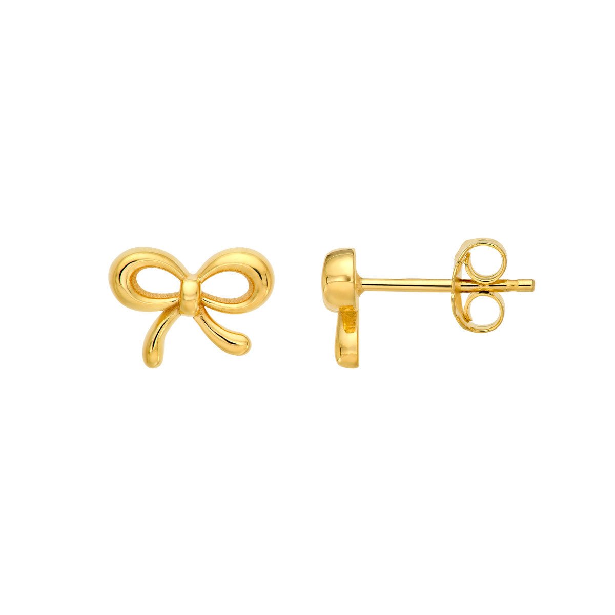 Birmingham Jewelry - 14K Yellow Gold Bowtie Earrings - Birmingham Jewelry