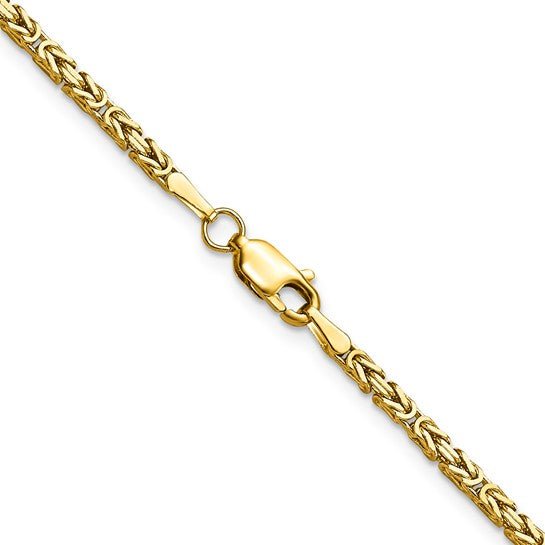 Birmingham Jewelry - 14K Yellow Gold Byzantine Chain - Birmingham Jewelry