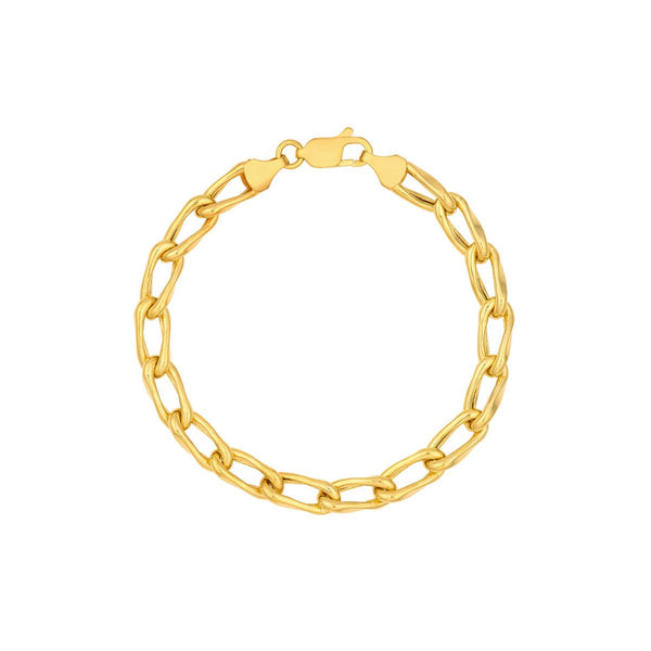 Birmingham Jewelry - 14K Yellow Gold Cable Twist Open Link Bracelet - Birmingham Jewelry